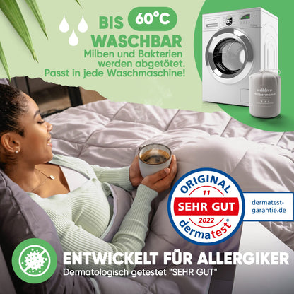 Welldora OPTICLIMA Allergiker 4-Jahreszeiten Bettdecke - 200x200
