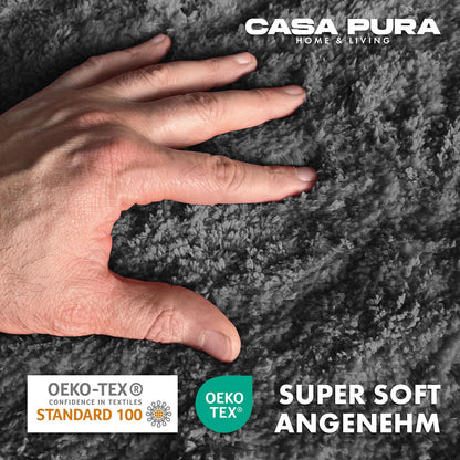 casa pura Badematte Sky Soft, Badvorleger 80x150 cm, grau, rutschfest