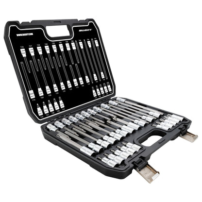HASKYY Torx Steckschlüsselsatz 32-teilig T25-T80 im Werkzeugkoffer