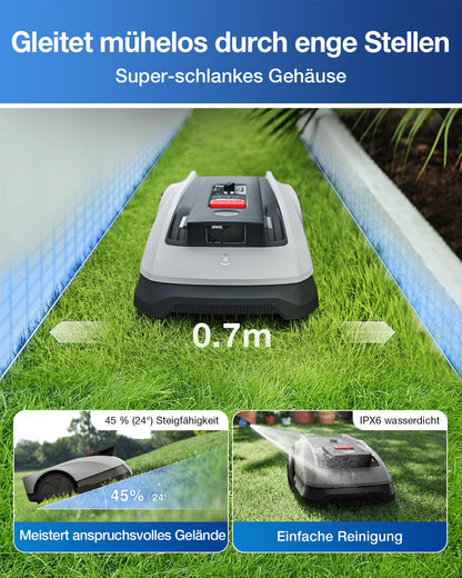 ECOVACS GOAT O600 RTK Care Kit Mähroboter ohne Begrenzungskabel