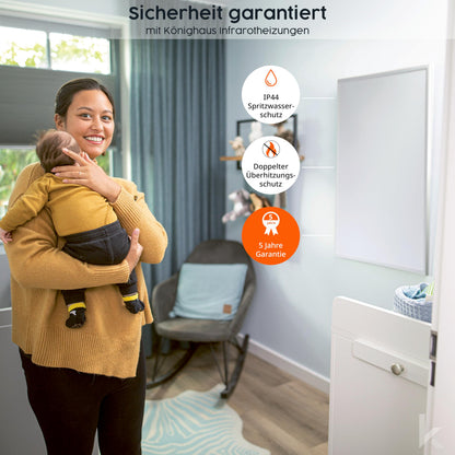 Könighaus Infrarotheizung für Wandmontage - 800 Watt