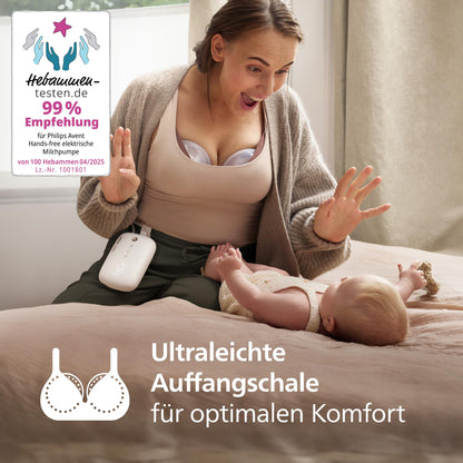 Philips AVENT Elektronische Doppelmilchpumpe Hands-free SCF547/11