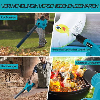 bycpower Akku-Laubbläser MT-01 2-in-1 für Makita 18V, ohne Akku