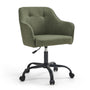 SONGMICS OBG019C01 Homeoffice Drehstuhl - grün. Grüner Bürostuhl mit Rollen, Armlehnen für lange Schreibtischarbeit.