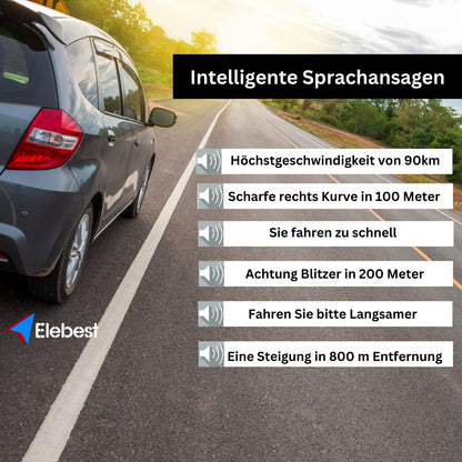 Elebest City 90+ GPS Navigationsgerät - 9 Zoll Auto LKW Wohnmobil