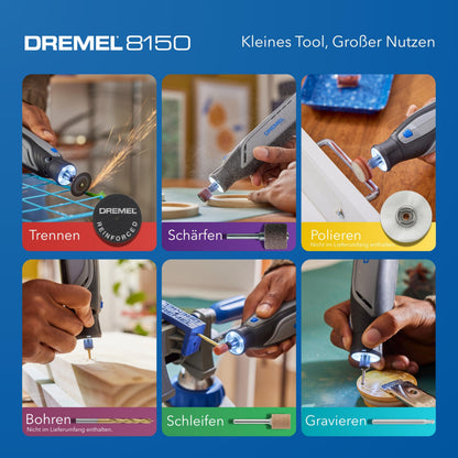 Dremel 8150 Akku-Multitool-Set, bürstenlos, 7,2 V, 20 Zubehöre