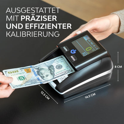 Zenacasa Geldscheinprüfer AL-130 – Geldprüfgerät mit UV, MG und IR