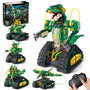 HiWEEGO Technik Roboter Bausatz 5 in 1 Dinosaurier mit Fernbedienung und Lichteffekten
