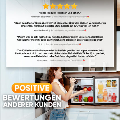 Stillstern Mini Kühlschrank KB 46.4, 45 L, mit Frostfach und Schloss