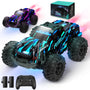 MOJINO RC Auto Monstertruck 1:18 ferngesteuert 22 km/h für Kinder mit LED-Beleuchtung und Wassersprüher
