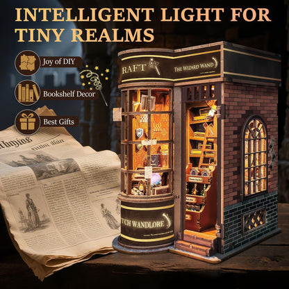 LUMYCE Book Nook Kit SQ-51: DIY-Holzpuzzle Miniaturhaus mit LED