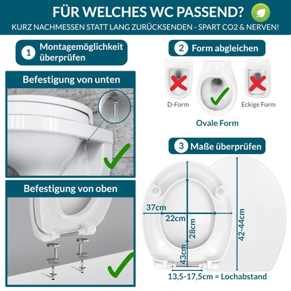 BenaVita Premium WC Sitzerhöhung 5 cm - Duroplast Absenkautomatik
