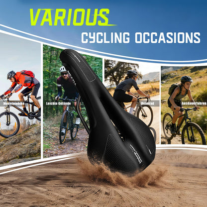 Meayll Fahrradsattel ergonomisch, Memory Foam, für MTB und Rennrad
