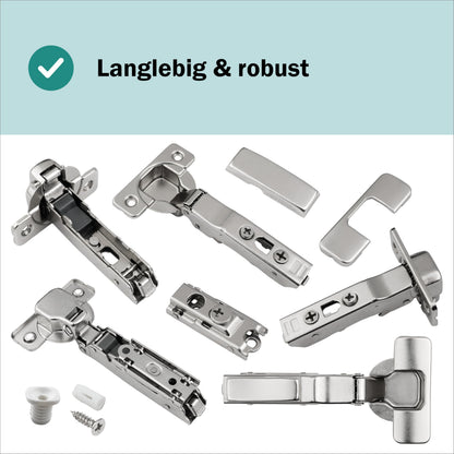 rudis-spareparts Softclose Scharnier für IKEA UTRUSTA 110°, 8 Stück