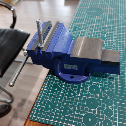 CCLIFE Parallelschraubstock Gusseisen 125 mm feststehend für Werkbank