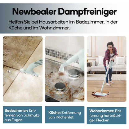 Newbealer 2-in-1 Dampfreiniger NB602N mit Handdampfreiniger, 1200 W
