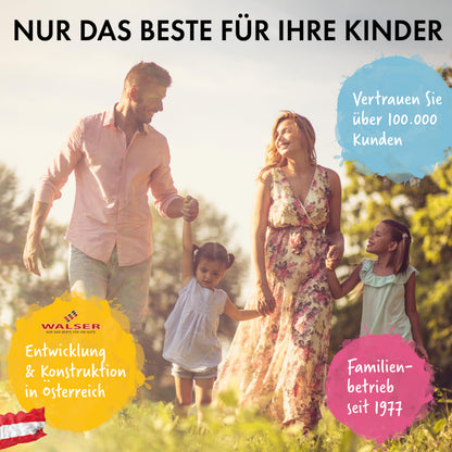 WALSER Andy Kindersitzerhöhung ISOFIX - 125-150cm Schwarz
