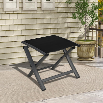 Grand patio Gartenhocker, Klapphocker aus Aluminium und Textilene