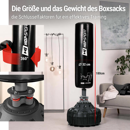 Hop-Sport Standboxsack HS-BB180S 180 cm mit Anti-Schock-System
