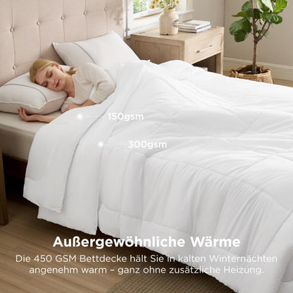 BEDSURE 4-Jahreszeiten-Steppdecke Set - 220x240 cm