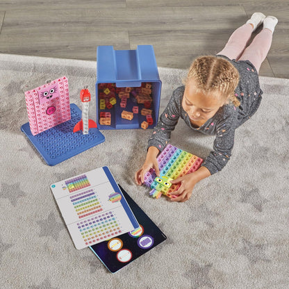 Learning Resources MathLink Cubes Numberblocks Heroes with Zeroes Set