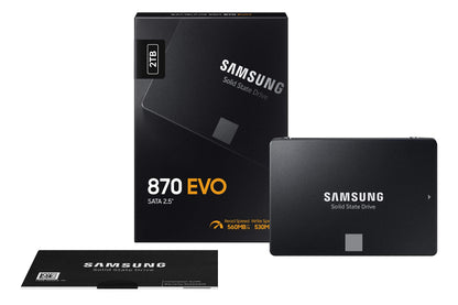 Samsung 870 EVO SATA III SSD - 2 TB, 2.5 Zoll (MZ-77E2T0B/EU)
