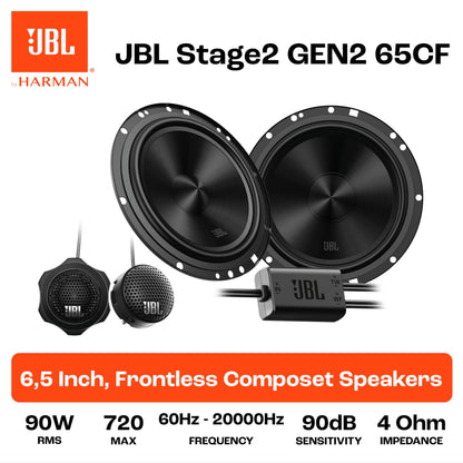 JBL Stage2 GEN2 65CF Auto Lautsprecher Set 2-Wege Komponenten 165mm