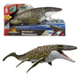 Mattel Jurassic World Mosasaurus Actionfigur mit Mini-Dilophosaurus, bewegliches Maul und Flossen