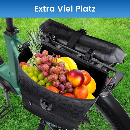 Toyvile Gepäckträgertaschen 2er Set, wasserdichte Fahrradtaschen 48 L