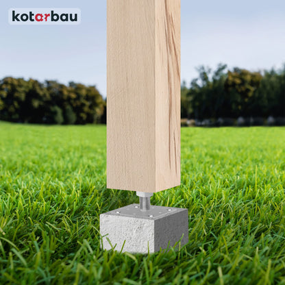 KOTARBAU Pfostenträger höhenverstellbar 110 x 110 mm, 4er Set