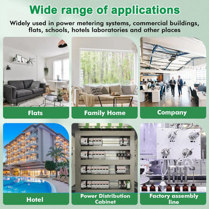 Wattive Stromzähler 3 Phasen, WLAN Drehstromzähler für Hutschiene