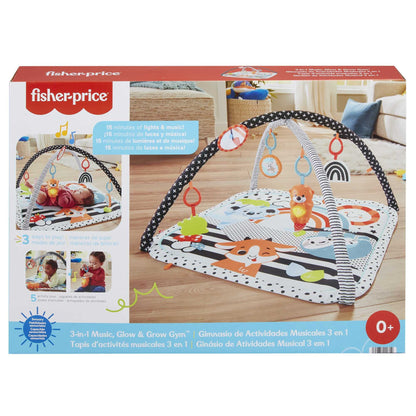 Fisher-Price Tierfreunde Kontrast-Spieldecke mit Musik und Licht