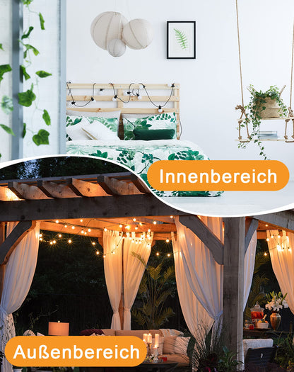 Zuske LED-Lichterkette Aussen 30 m, IP65 mit 50+2 G40 Birnen