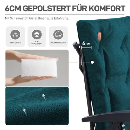 EVER ADVANCED Campingstuhl faltbar, 4-fach verstellbar, bis 150 kg