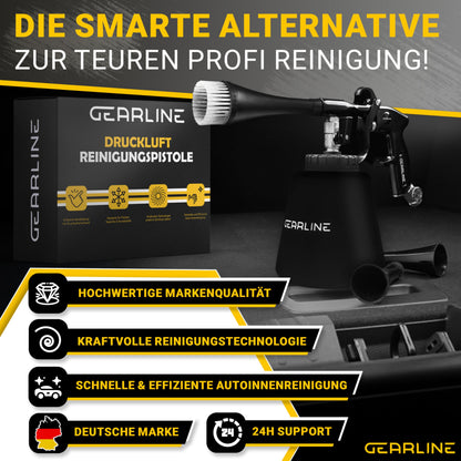 GEARLINE Druckluft-Reinigungspistole DR001 Set mit Wirbelstrahl