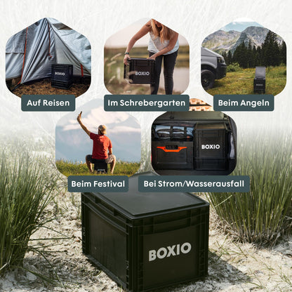 BOXIO TOILET Mobile Camping Trockentrenntoilette - Schwarz