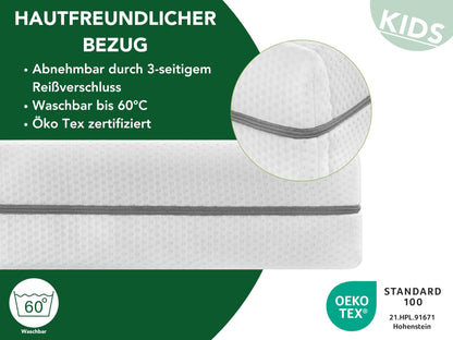 DREAMSTAR Ergo Kids Junior Kinder- und Jugendmatratze 90 x 200 cm
