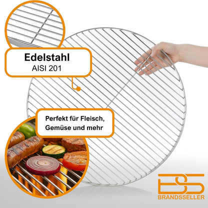 Brandsseller Grillrost Edelstahl AISI 201 Ø 60 cm rund