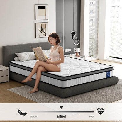 BedStory Taschenfederkern Matratze H3 Orthopädisch – 100x200cm