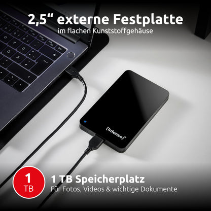 Intenso Portable Hard Drive 1TB Externe Festplatte USB 3.2 Refurbished