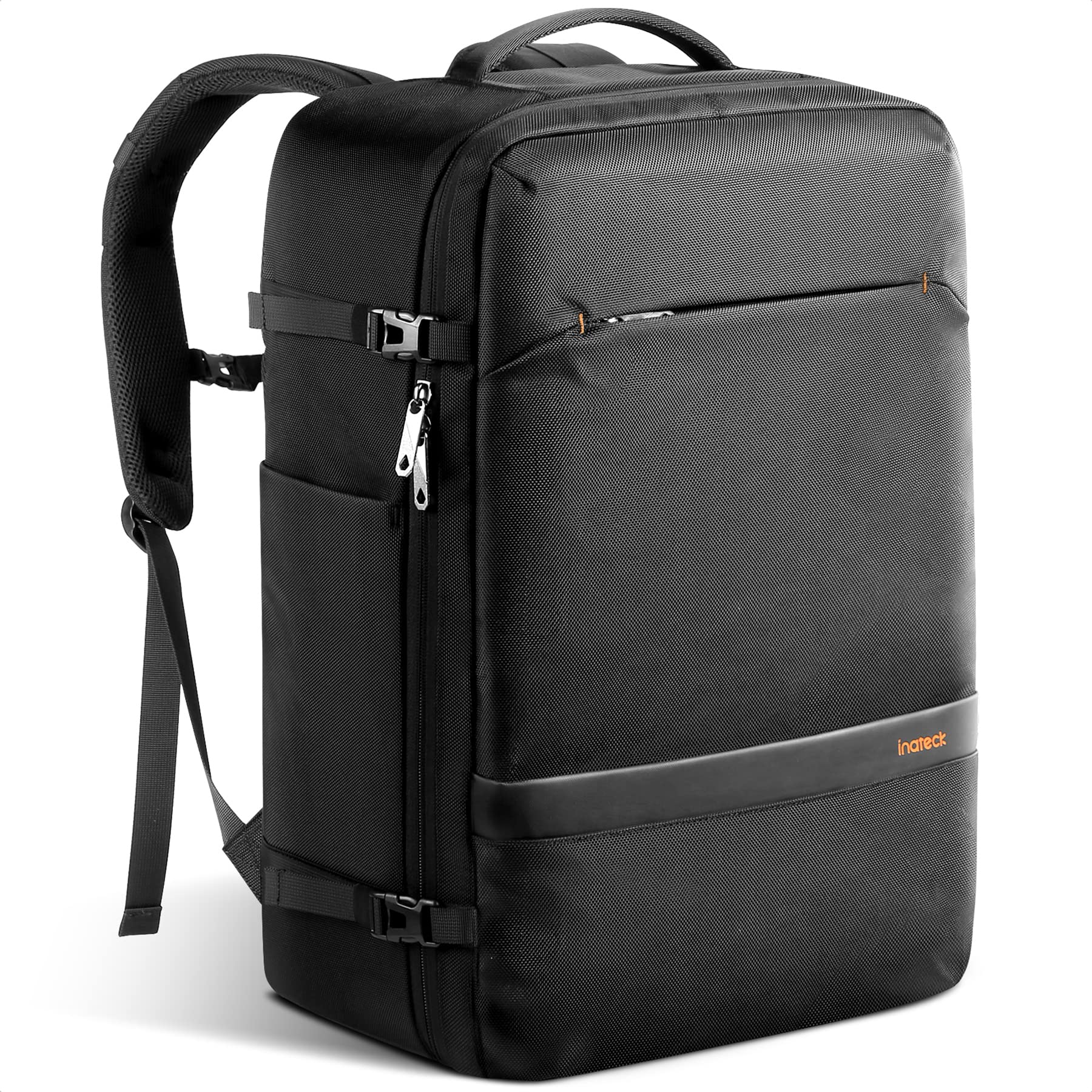 Inateck 42L Handgepäck Reiserucksack – 15.6 Zoll Laptopfach. Geräumiger Rucksack für Reisegepäck als Handgepäck.