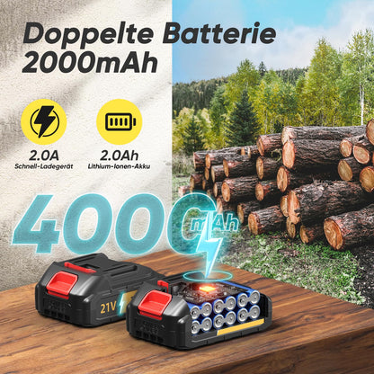 VIWKO Mini Akku Kettensäge 6 Zoll 1000W Brushless mit Auto-Öler
