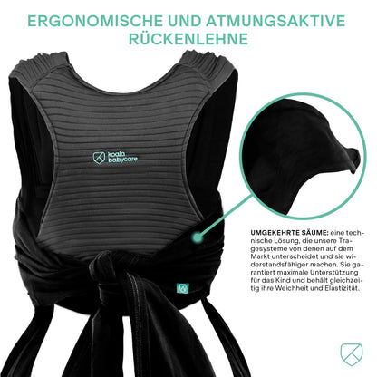 Koala Babycare Babytragetuch elastisch - Einfach anzuziehen