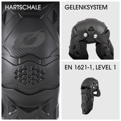 O'NEAL PRO IV Knee Guard Knieschoner schwarz One Size