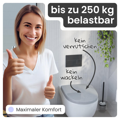 instmaier Alma WC-Sitz mit Absenkautomatik - Manhattan Grau D-Form