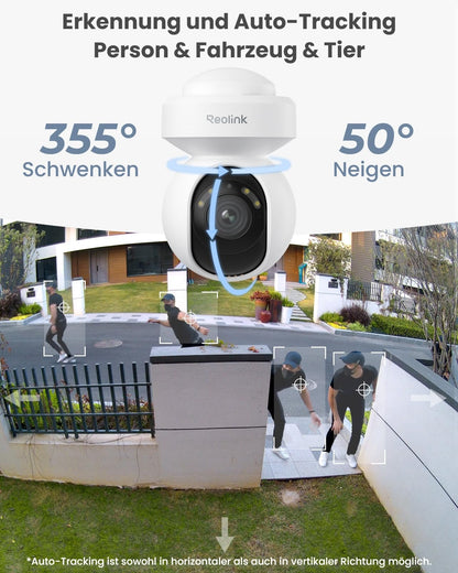 Reolink E1 Outdoor 5MP PTZ Überwachungskamera mit 3X optischem Zoom