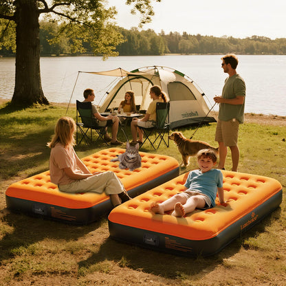 Luxchoice Luftmatratze selbstaufblasend mit Pumpe, 190 x 99 cm