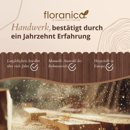 Floranica Beetumrandung 20 x 200 cm Braun, Beeteinfassung aus Holz
