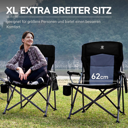 EVER ADVANCED Campingstuhl faltbar, XL Klappstuhl bis 230 kg