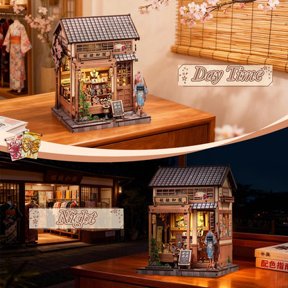 CUTEBEE Book Nook Sakura Kimono – DIY Miniaturhaus Bausatz aus Holz